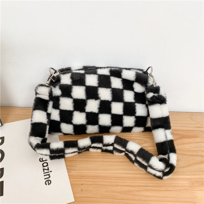 Small Plush Streetwear Square Bag