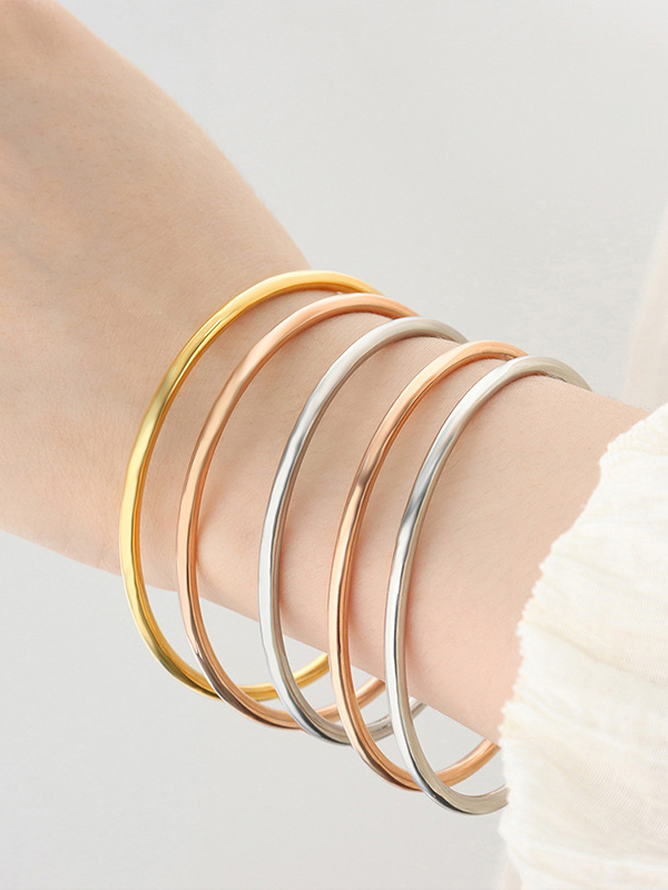 Geometric Solid Color Bracelet Accessories