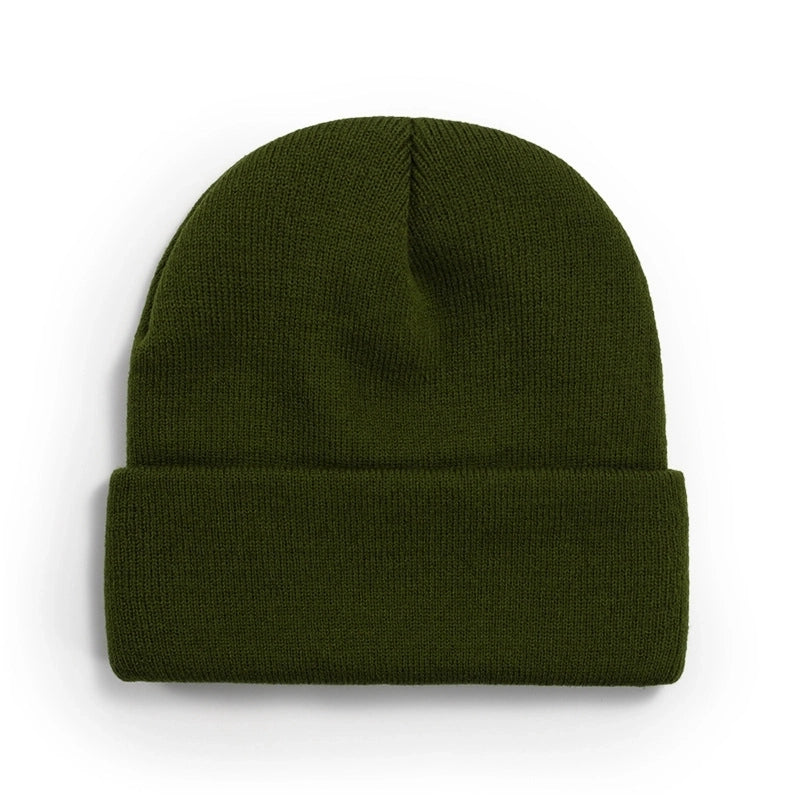 Unisex Minimalist Solid Color Eaveless Wool Cap