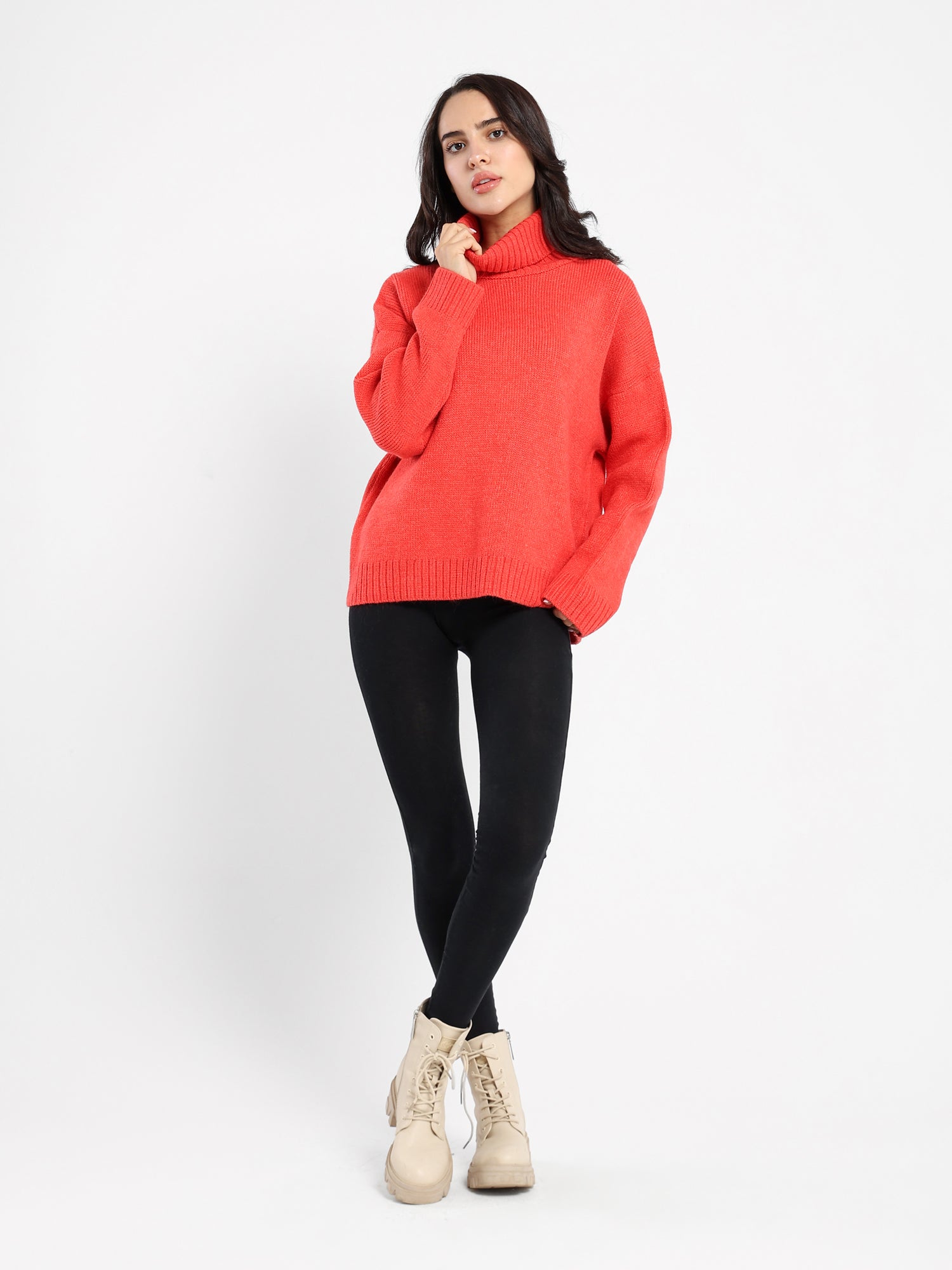 Casual Knitwear Pullover Turtleneck
