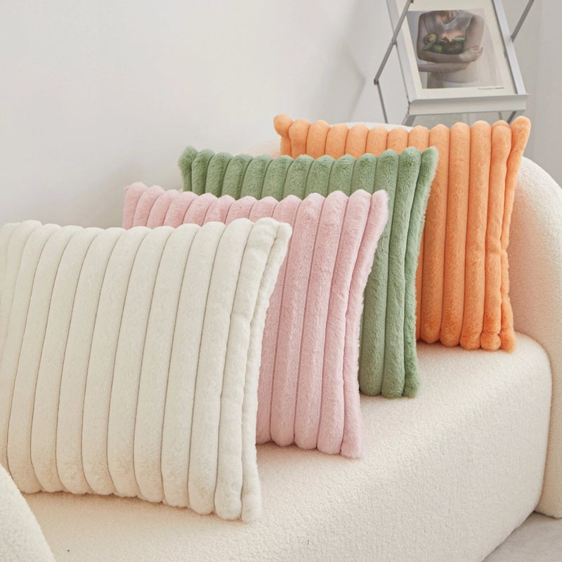 Casual Elegant Minimalist Solid Color PP Cotton Plush Throw Pillow