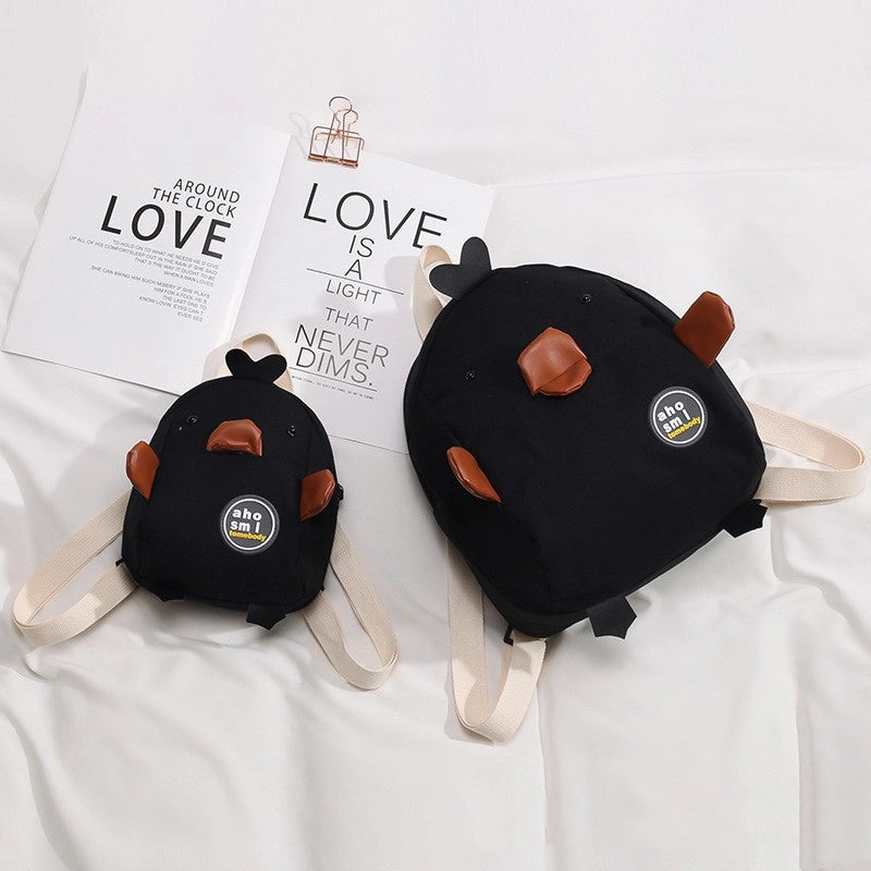 Cartoon Solid Color School Daily Kids Backpack