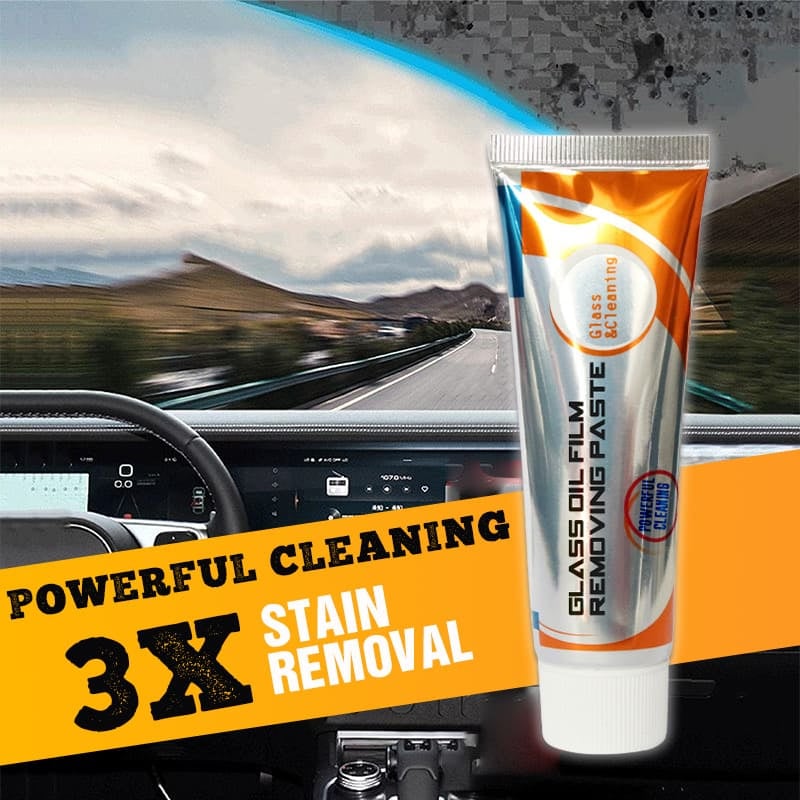 Glass Oil Film Removing Paste(Complimentary Sponge Cleaning)