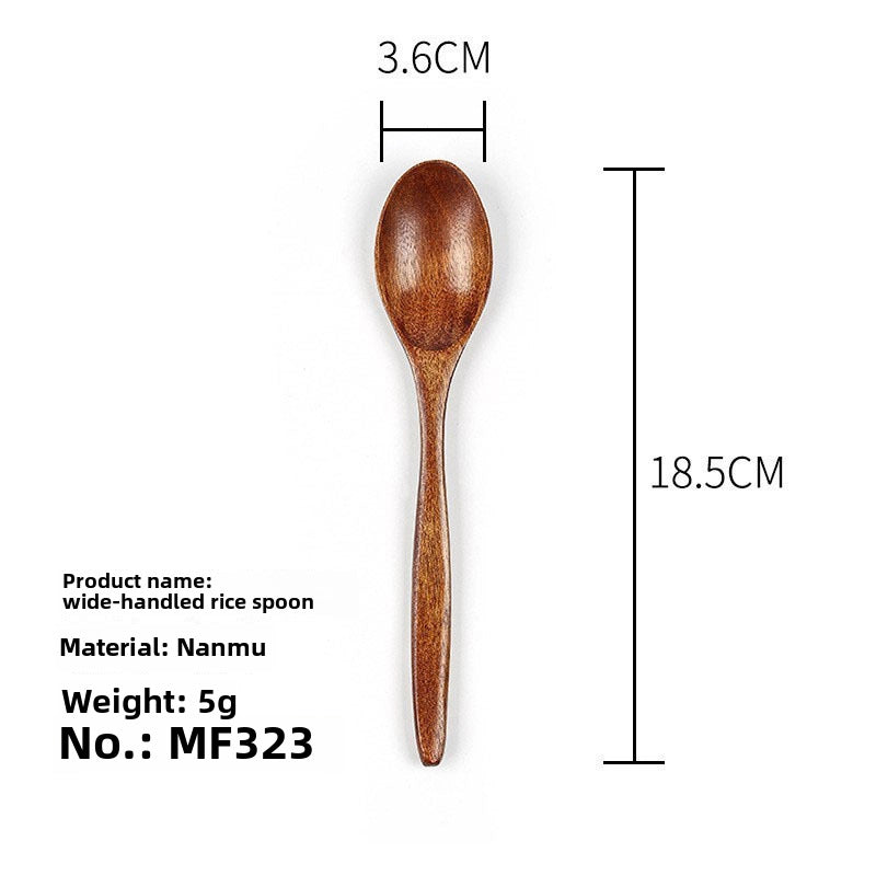 Phoebe Rice Spoon Long Pointed Handle Small Wooden Spoon Long Handle Salad Honey Spoon Wooden Spoon Small Spoon