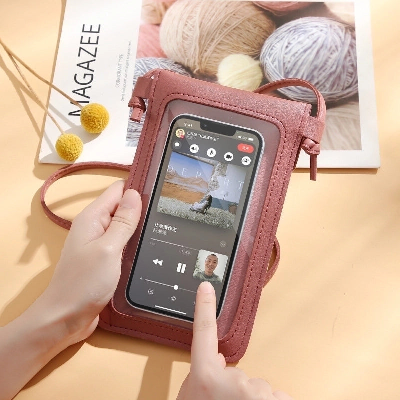 Women's Medium Pu Leather Solid Color Fashion Square Zipper Crossbody Bag