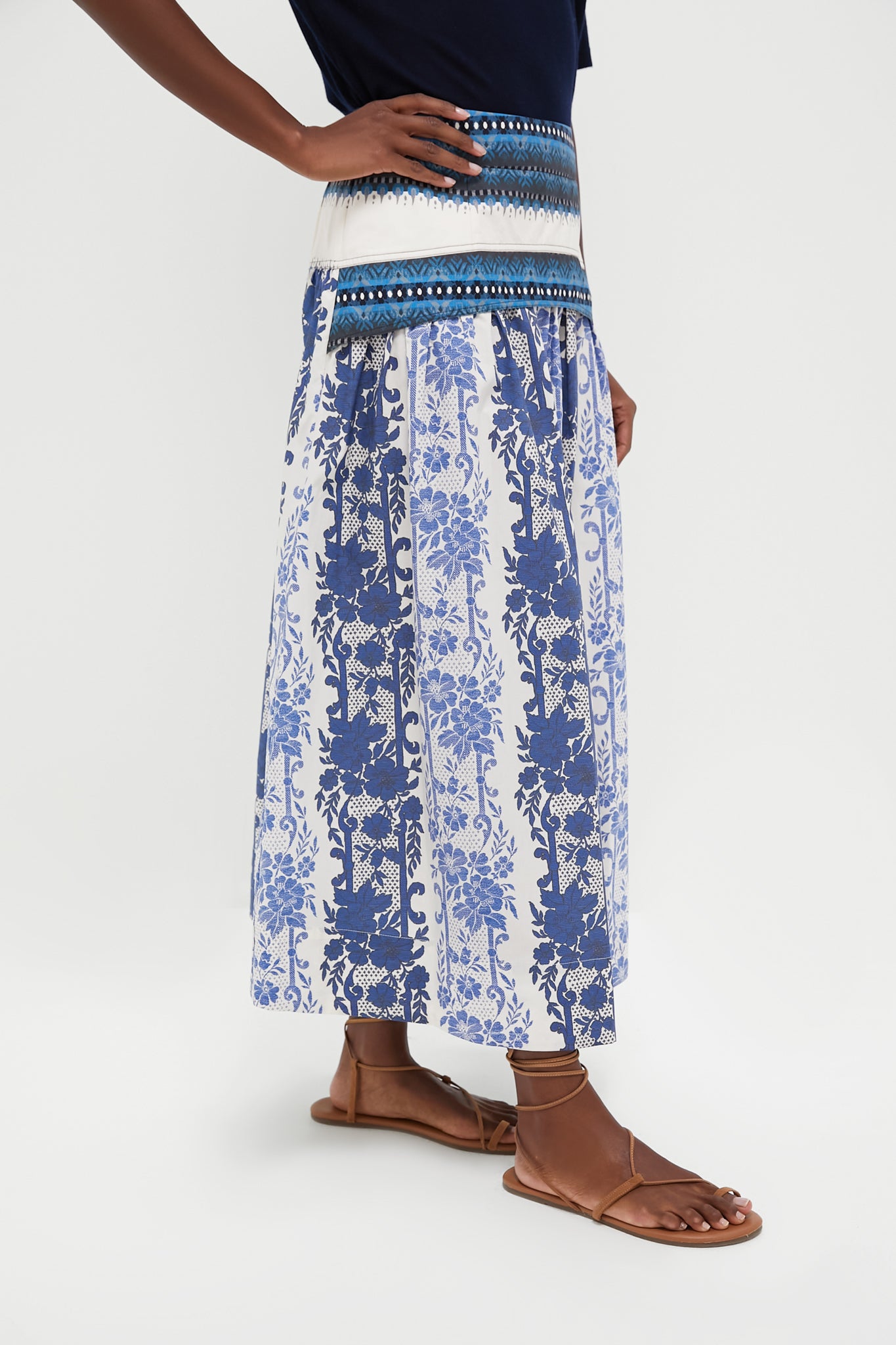 Bondi Blues Cotton Poplin Jolie Skirt