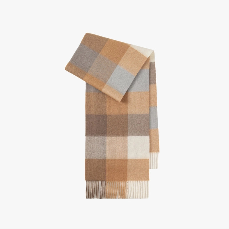 Wool Scarf Advanced Sense Simple Plaid Spring Clothing Women's Clothing Batch Winter Explosions For Women And Men