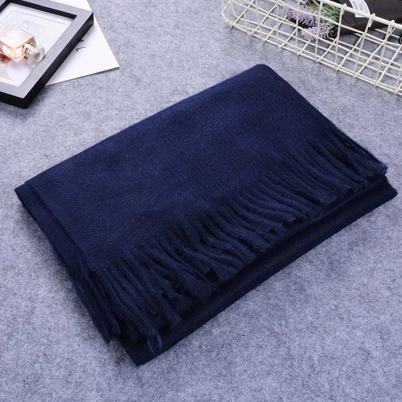 Women's Sweet Minimalist Solid Color Nylon Scarf