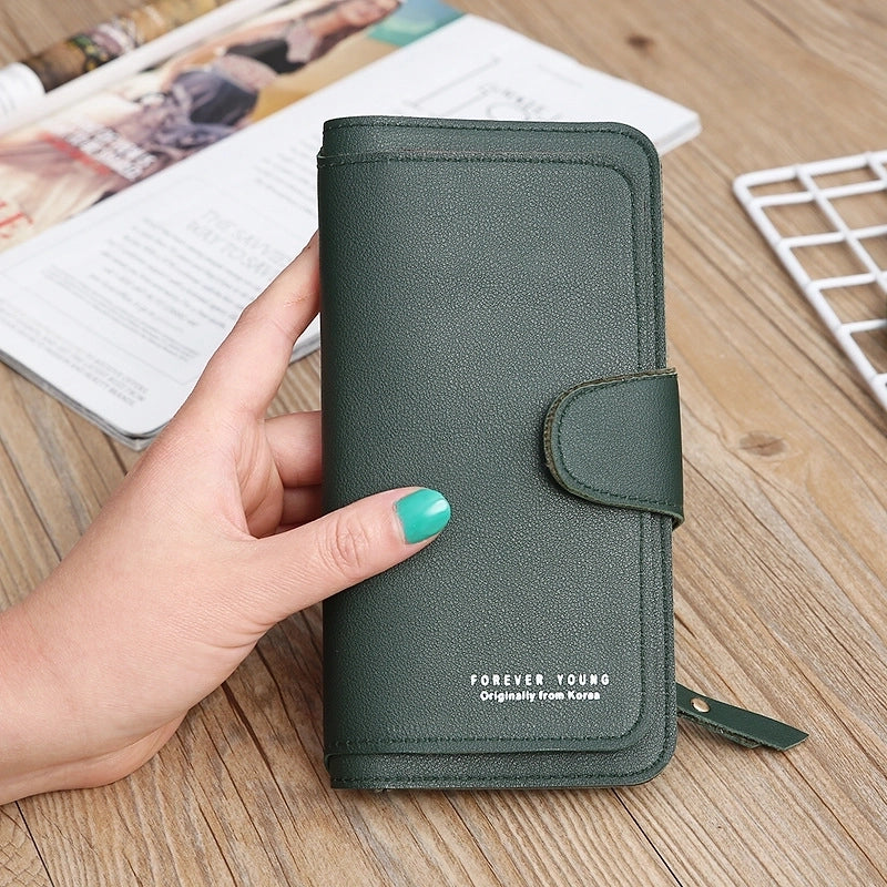Women's Wallet Tri-fold Clutch Bag Multi-function Card Bag Coin Bag Mobile Phone Bag