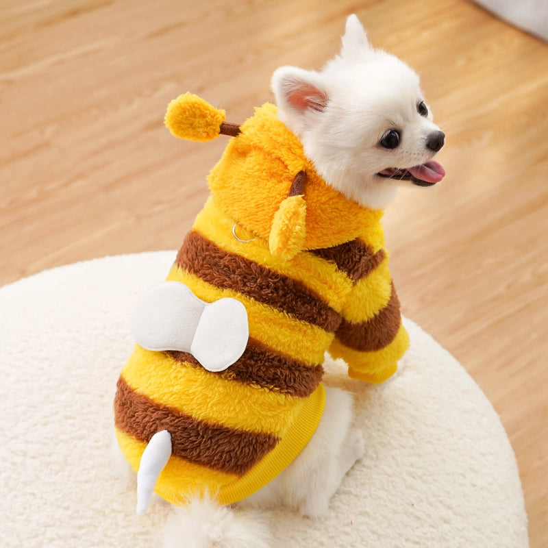Cute Polyester Bee Pet Clothing