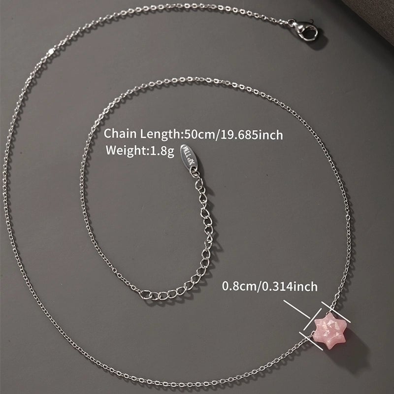 304 Stainless Steel Plastic XUPING Minimalist Hexagram Cross Pendant Necklace