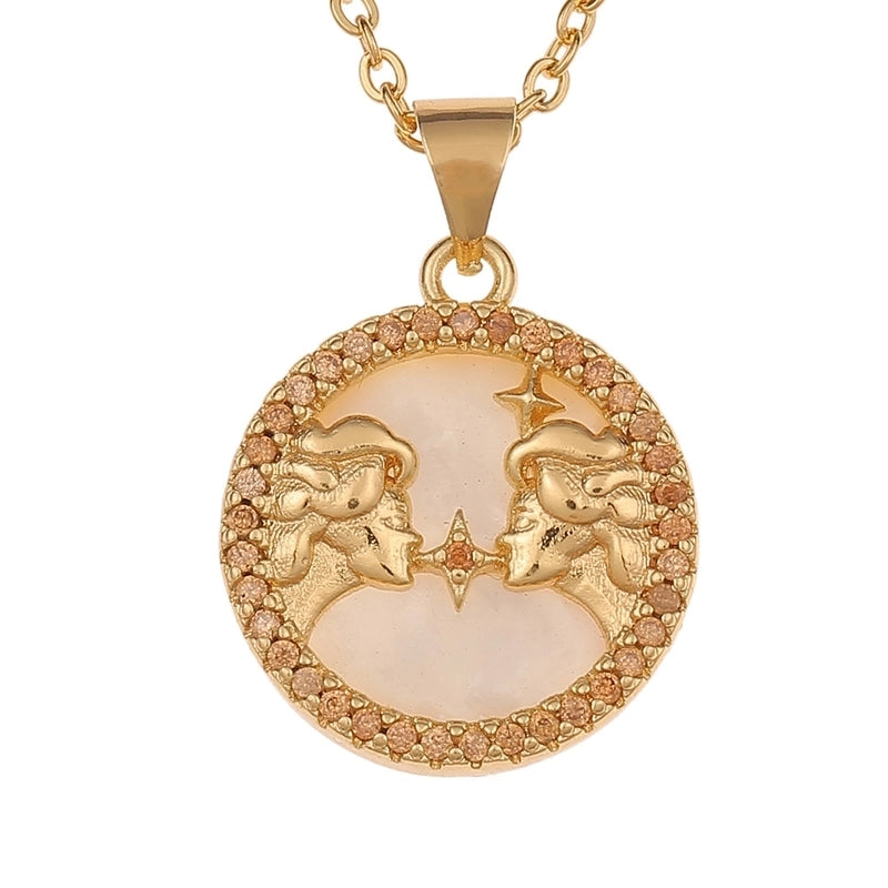 Copper Inlaid Zircon Copper Necklaces
