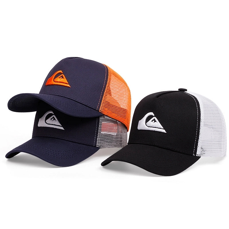 Unisex Minimalist Classic Style Color Block Printing Curved Eaves Baseball Cap