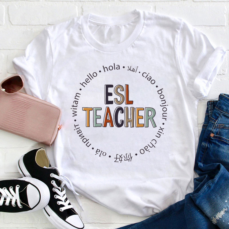 Teach Multilingual Learners Spanish Teacher T-Shirt