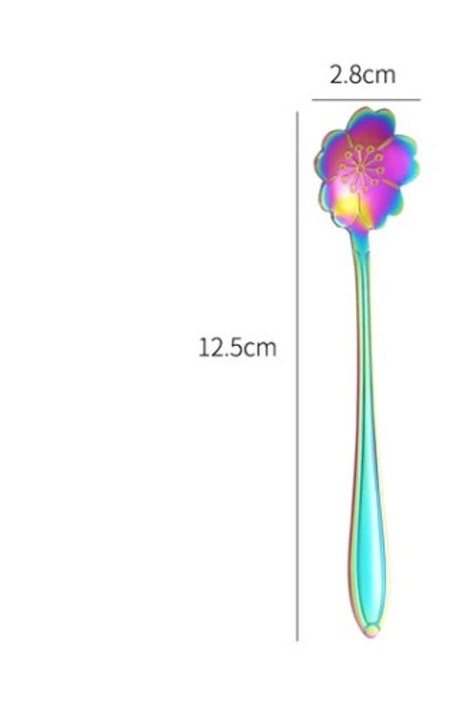 Casual Flower Stainless Steel Spoon