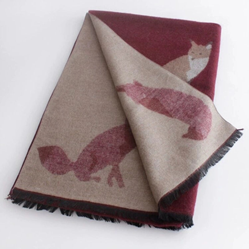 Women's Elegant Basic Animal Imitation Cashmere Scarf
