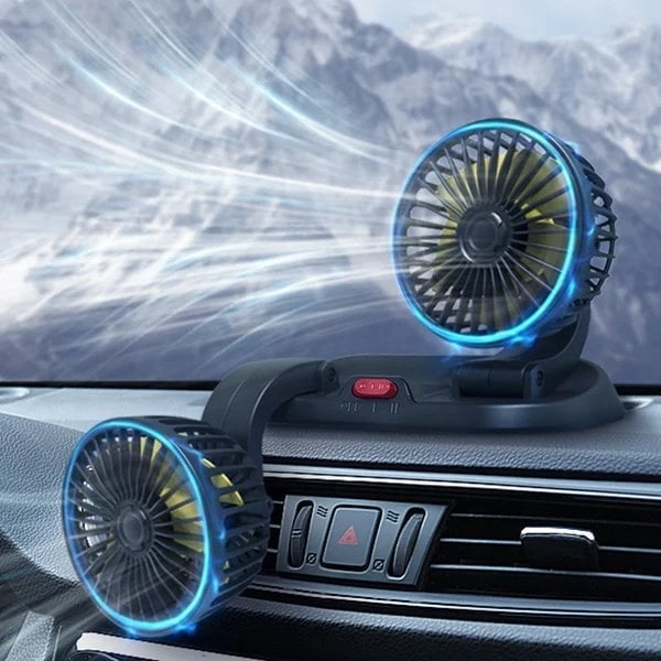 🔥HOT SALE🔥2023 Newly Double Cooling Car Fan