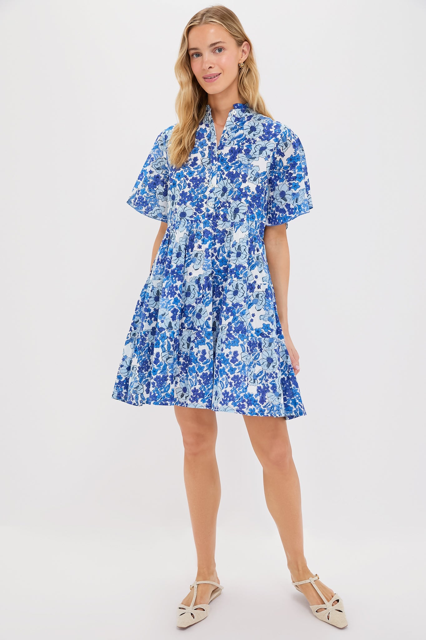 Exclusive Blue Nerano Vibeka Short Dress