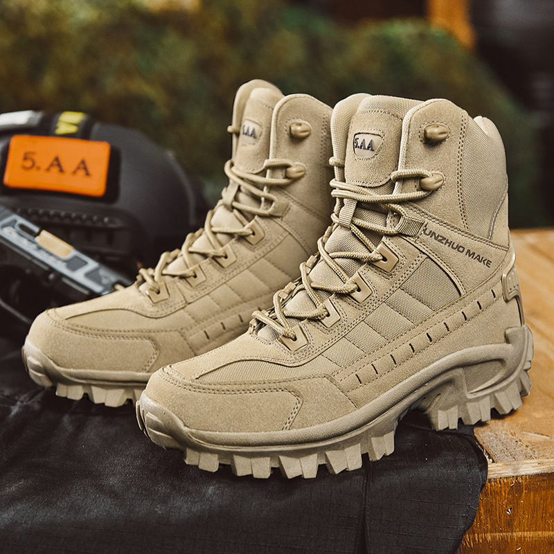 Kerstverkoop - 49% UIT - Waterdichte Outdoor Antipunctie Werk Legerlaarzen voor Mannen (Upgrade Duurzaamheid)