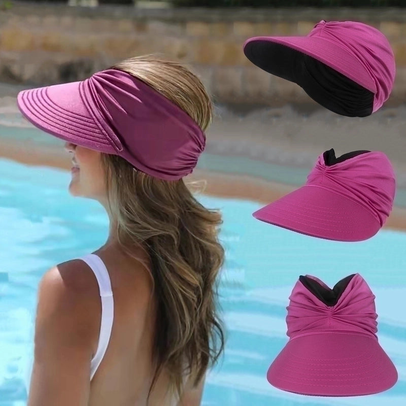 Women's Minimalist Color Block Flat Eaves Sun Hat