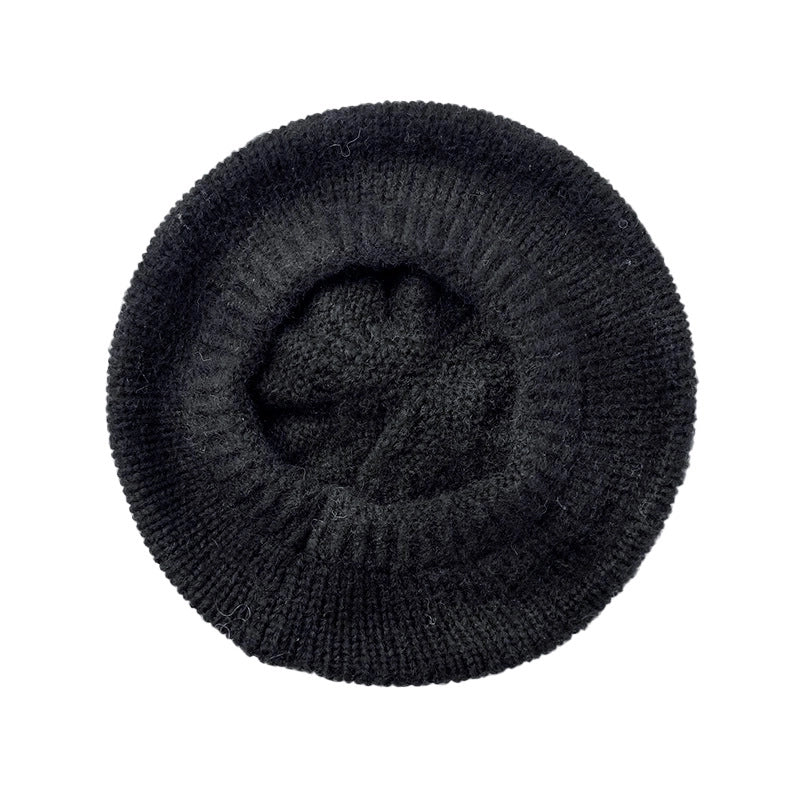 Women's Minimalist Solid Color Eaveless Beret Hat