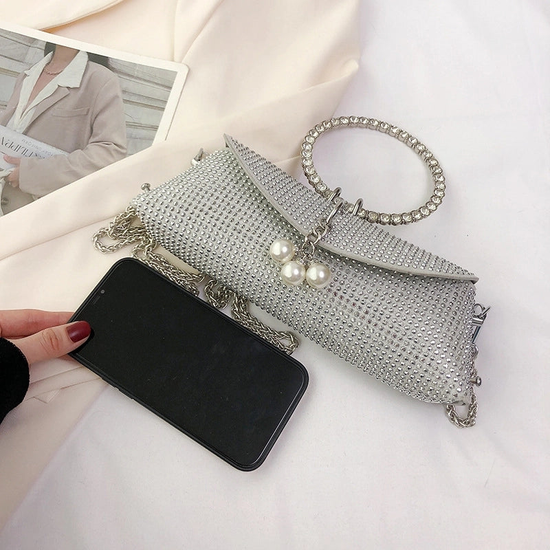 Grey Green Rose Red Pu Leather Solid Color Cylindrical Evening Bags
