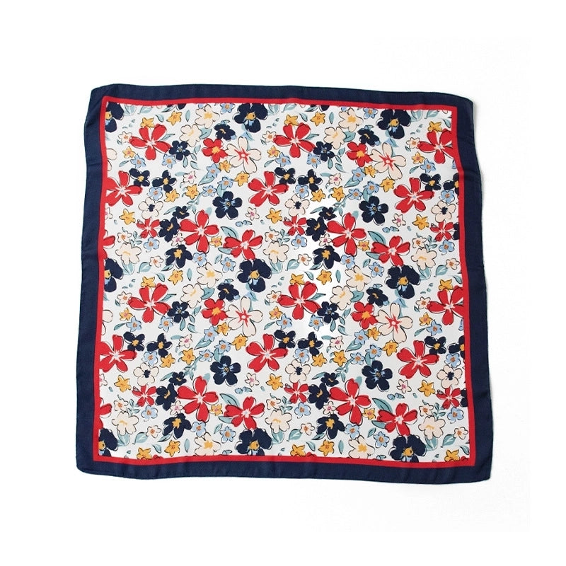 Women's Sweet Flower Polyester Printing Bandanas