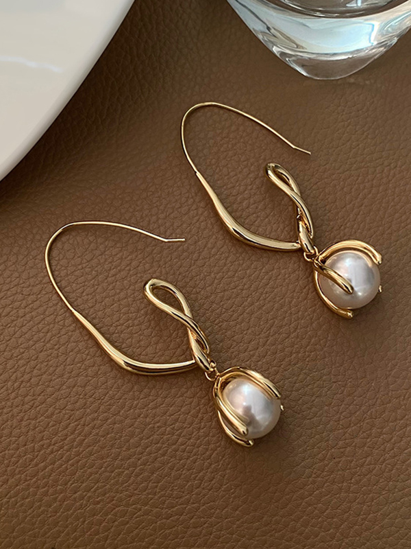 Original Vintage Irregular Beads Earrings