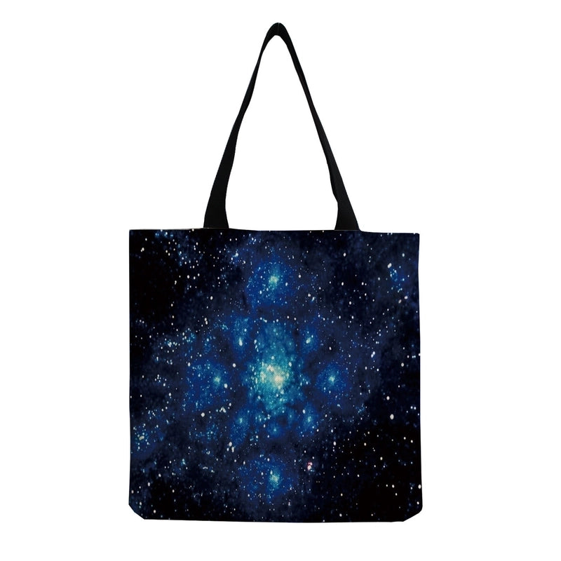 Unisex Fashion Starry Sky Butterfly Shopping Bags