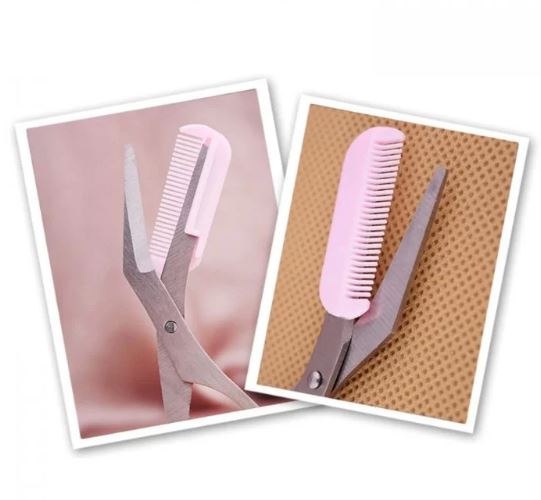 Eyebrow Scissors With Eyebrow Comb – Cutting Scissors For Eyebrow