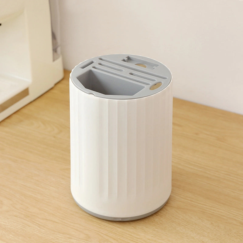 Hot Kitchen Rotating Knife Rack Storage Rack Multifunctional Household Chopsticks Kitchen Knife Tableware Shelf Storage Artifact
