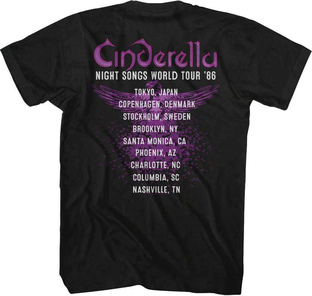 Night Songs World Tour Cinderella T-Shirt