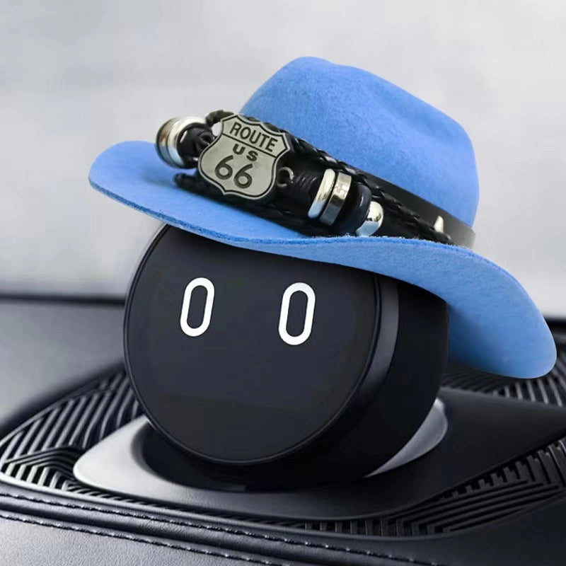 Cowboy Style Polyester Solid Color Pet Hat