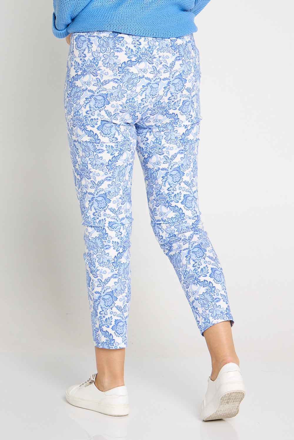 Moira Pants - Blue Jacobean Paisley