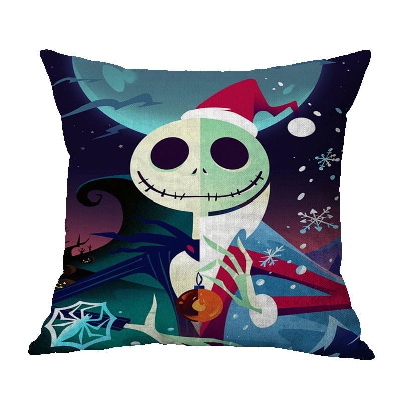 Halloween Punk Skull Linen Pillow Cases Couch & Sofa Decor