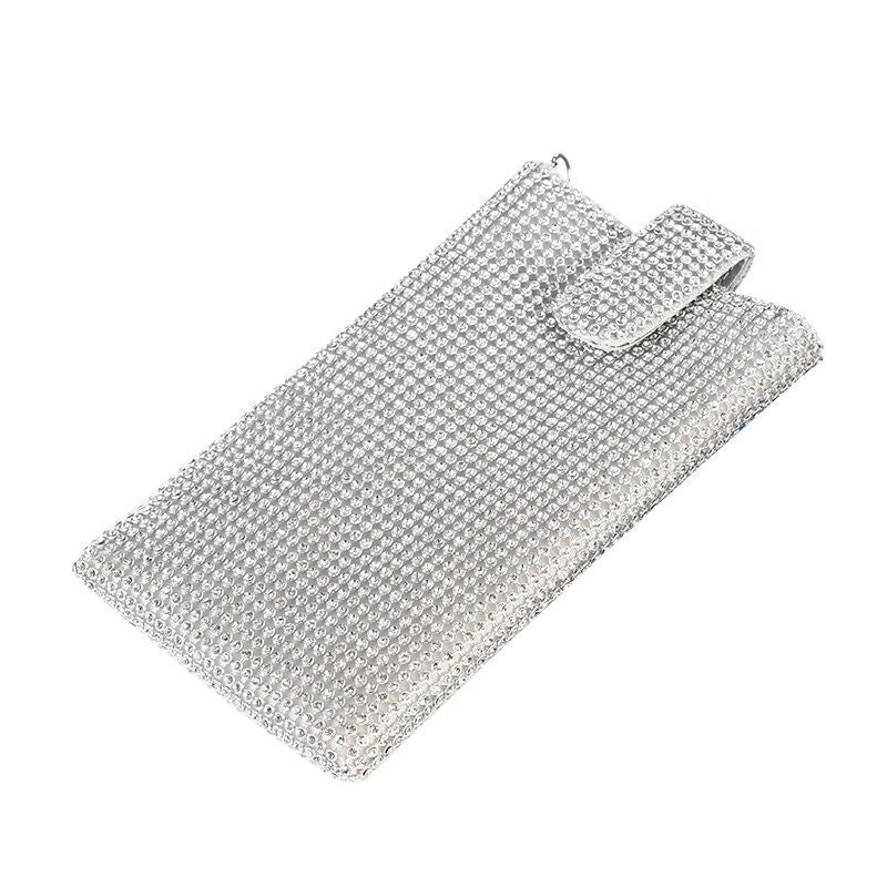 Black Gold Silver Solid Color Evening Bags