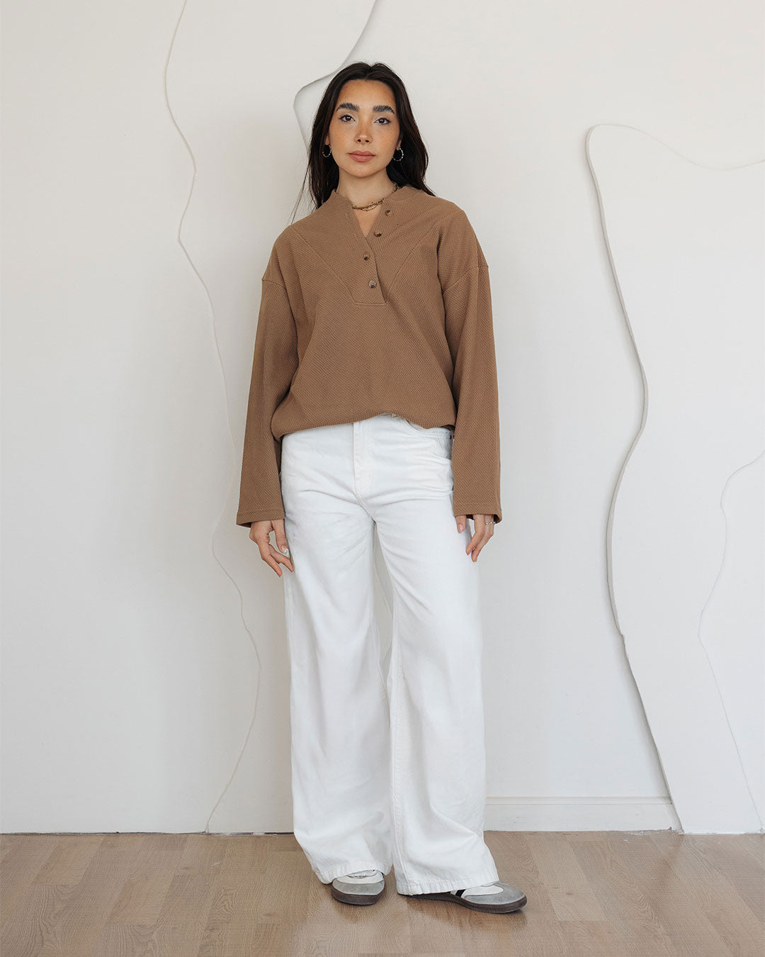 Women Gabardine Wide Leg Pants