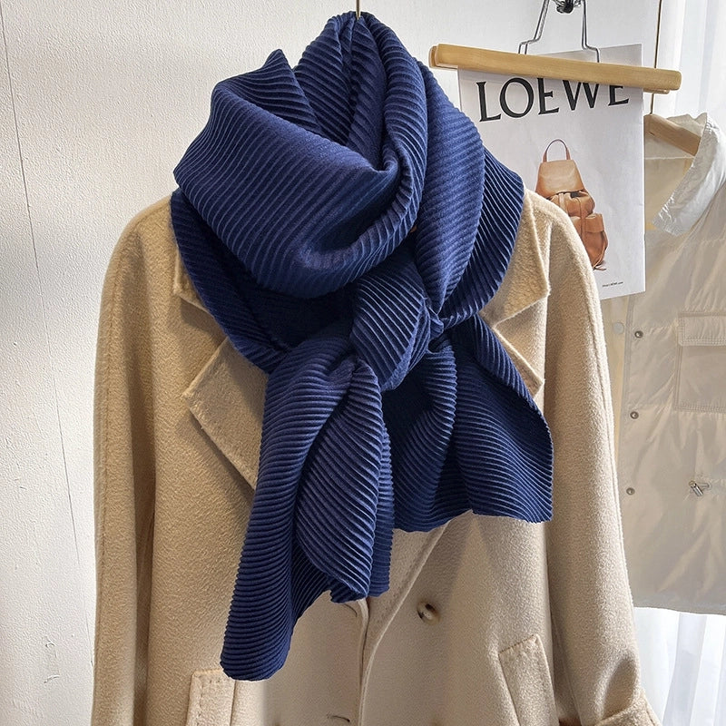 Women's Minimalist Solid Color Imitation Cashmere Polyester Winter Scarves