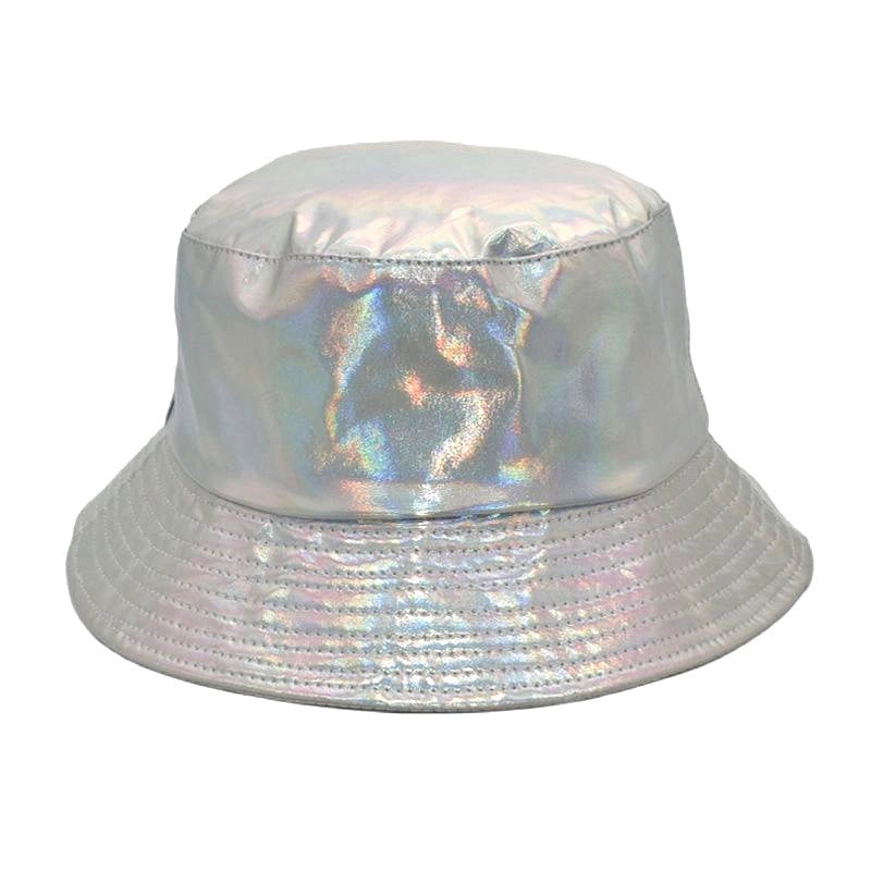 Unisex Casual Solid Color Flat Eaves Bucket Hat