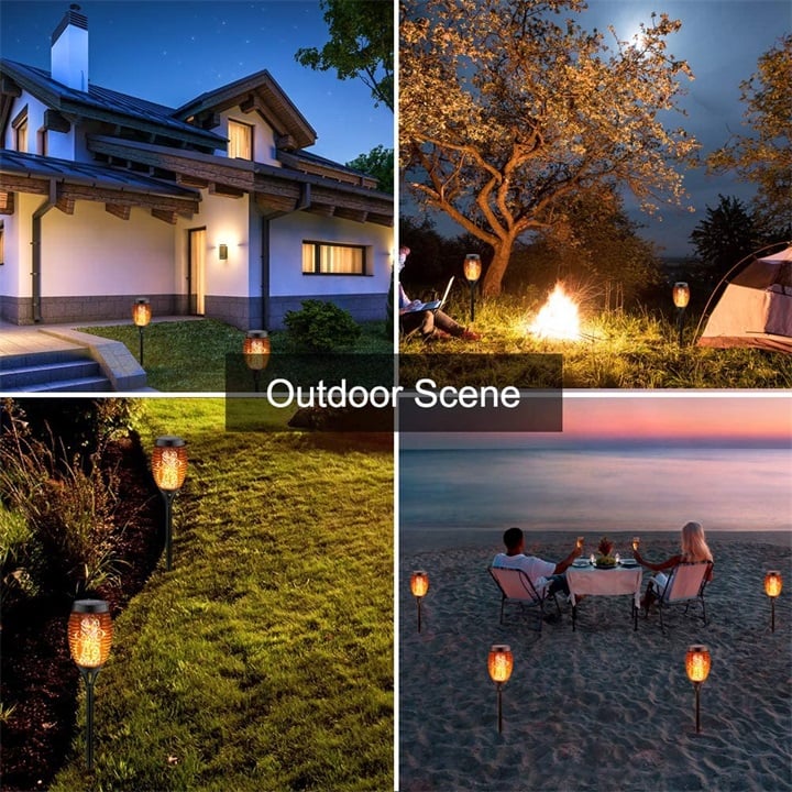 🔥Christmas Sale 60%Off- Solar LED Flame Lights Outdoors