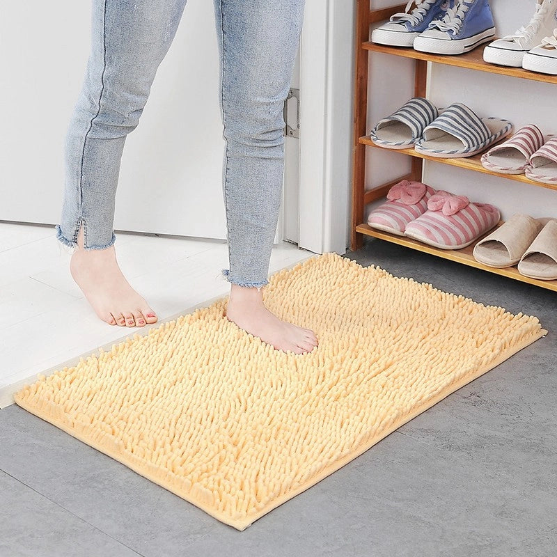 Floor Mats Chenille Floor Mats Bedroom Kitchen Living Room Carpet Bathroom Door Absorbent Anti-Slip Floor Mats Foot Mats