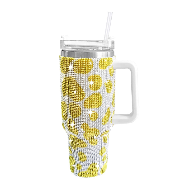 Retro Solid Color Leopard 201 Stainless Steel 304 Stainless Steel Water Bottles 1 Piece
