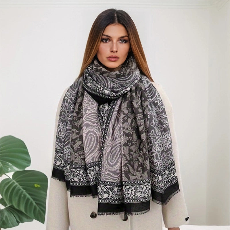 Women's Business Basic Lady Printing Polyester Scarf