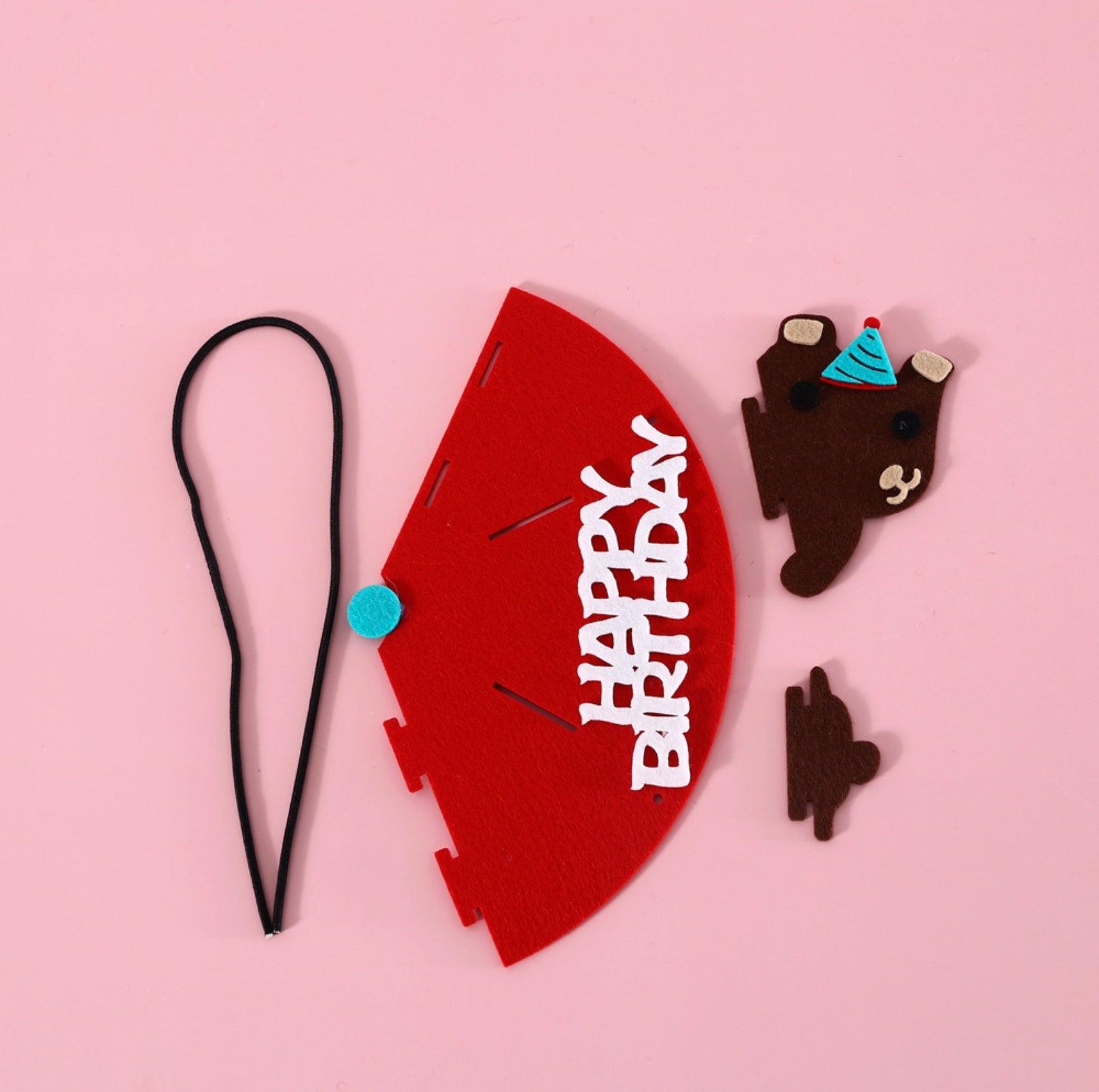 Animal Paw-ty Gear: Adorable Birthday Hat for Pets