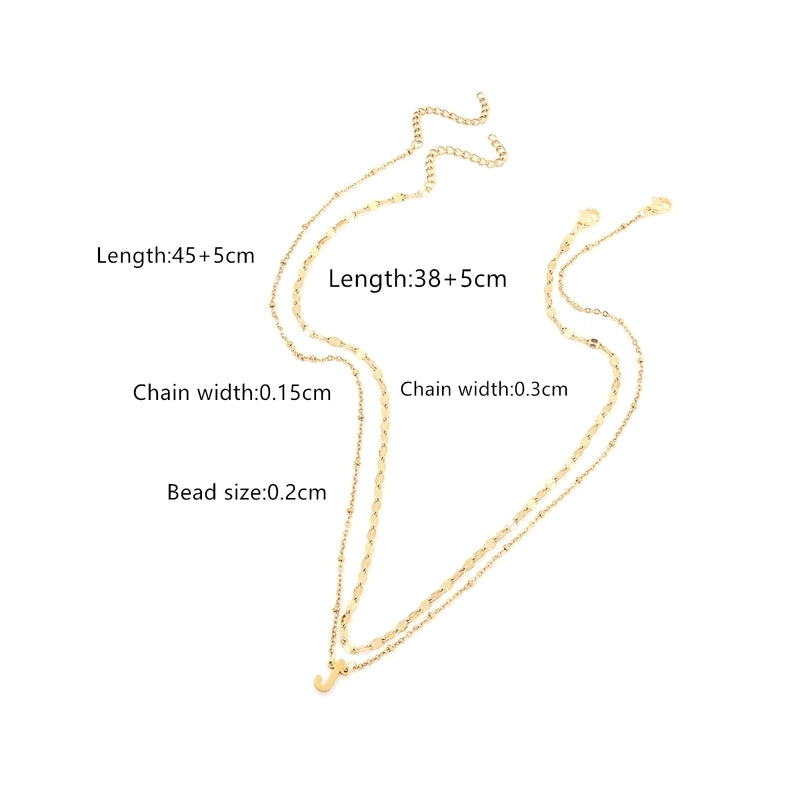 Casual Business Classic Style Letter 201 Stainless Steel 304 Stainless Steel Pendant Necklace