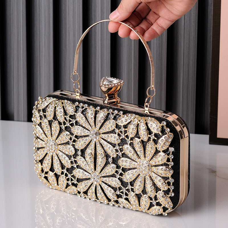 European Style Diamond Rhinestone Resin Evening Clutch