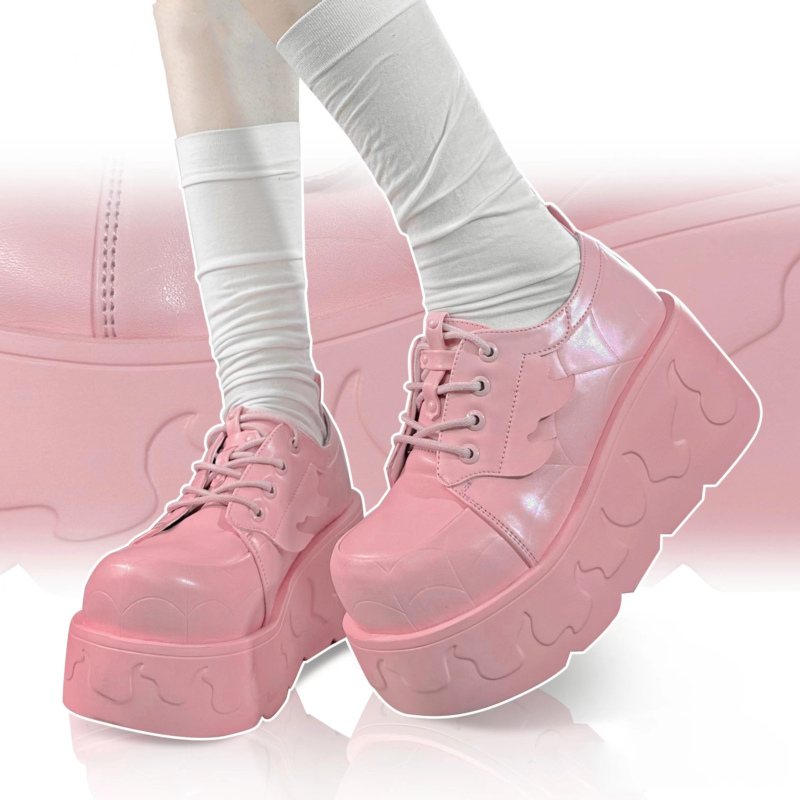 ULZZANG  platform shoes  KF83168