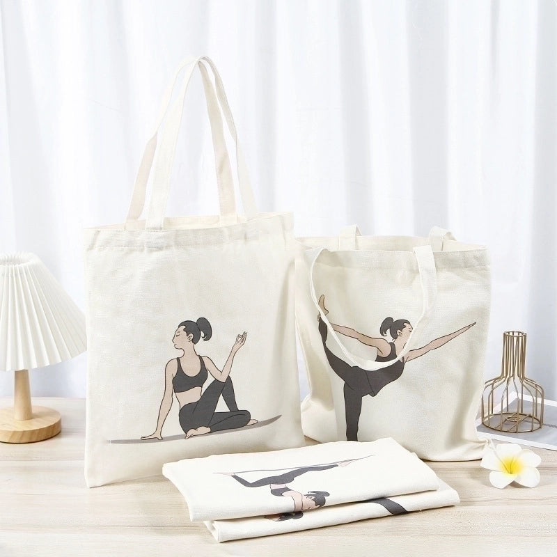 Women's Minimalist Cartoon Shopping Bags