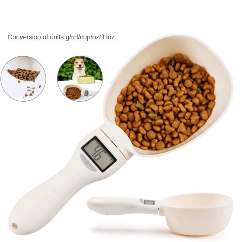 Pet Food Scale with LCD Display - Digital Measuring Spoon for Precise Feeding