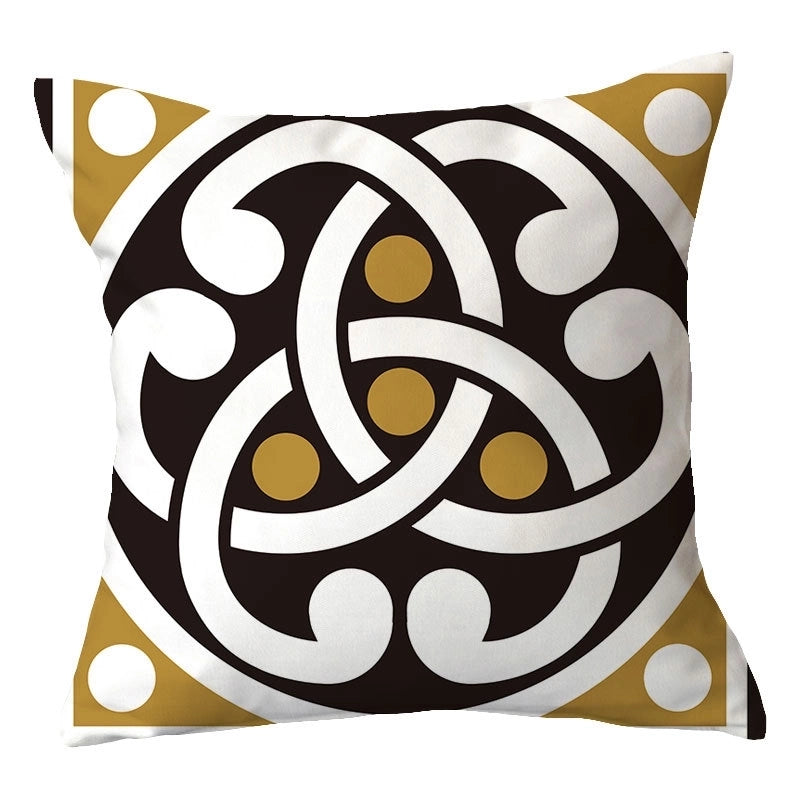 Casual Vacation Color Block Plush Pillow Cases
